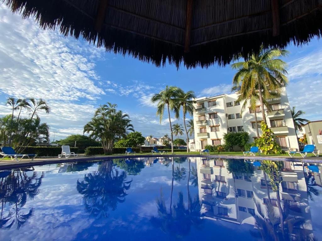 Hermoso Condominio Suites Las Palmas Con Alberca Manzanillo Exteriör bild